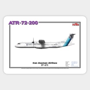 Avions de Transport Régional 72-200 - Iran Aseman Airlines (Art Print) Sticker